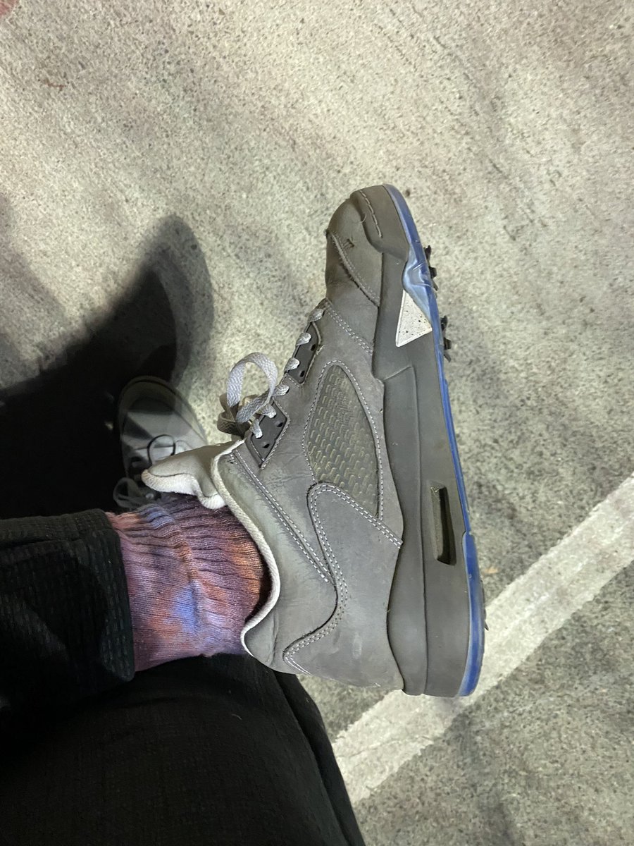 jordan 5 golf shoes on feet