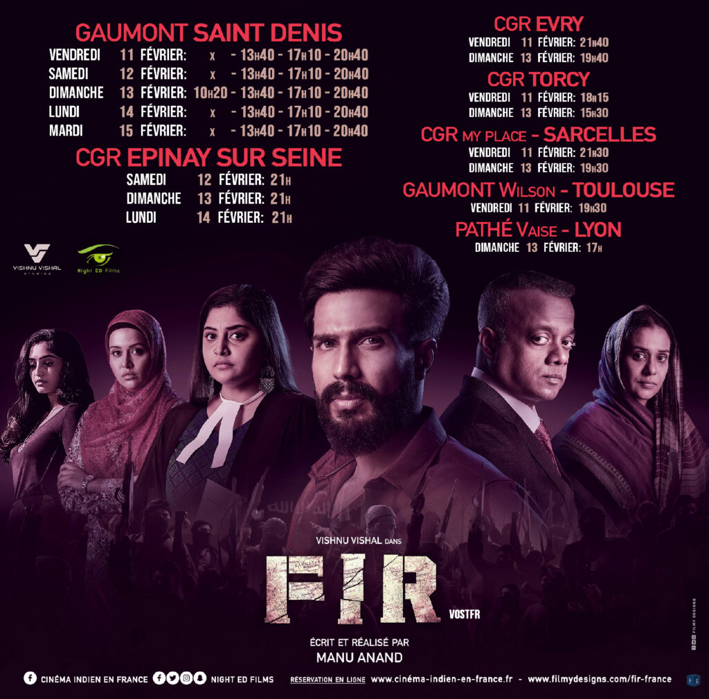 Hashwanth_'s tweet photo. #FIR France 🇫🇷 theatre's
#FIRtrailer #FIRThemeSong #VishnuVishal #Vishal https://t.co/saOST2P2Dz
