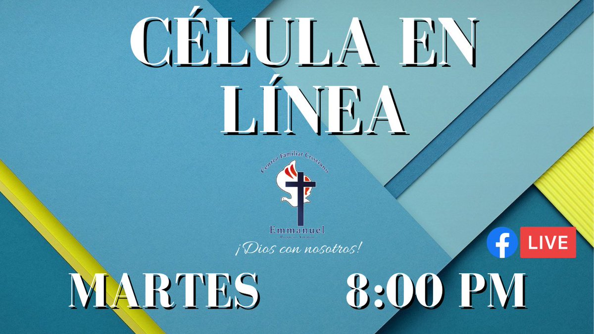 CFCEmmanuel's tweet photo. ✅ Célula en línea
✅ Martes 8:00 pm
#Conectate #Comparte #Avisa https://t.co/NtZQTdzf9Z