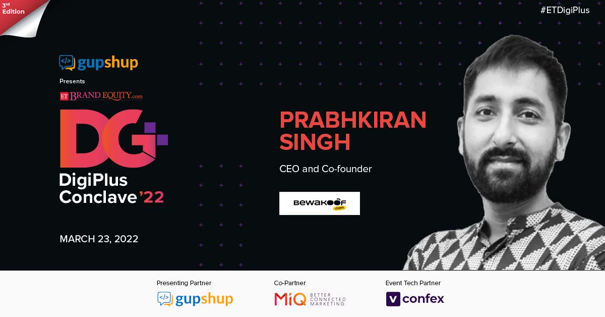 ETBrandEquity's tweet photo. Mobile first is often used in relation to design & development, but in reality, it involves more than that, and who would understand it better than a Co-Founder of a renowned fashion e-commerce startup, @bewakoof.
Register for #ETDigiPlus Conclave: https://t.co/Gob7PYUL1Z https://t.co/dtLnBImEPx