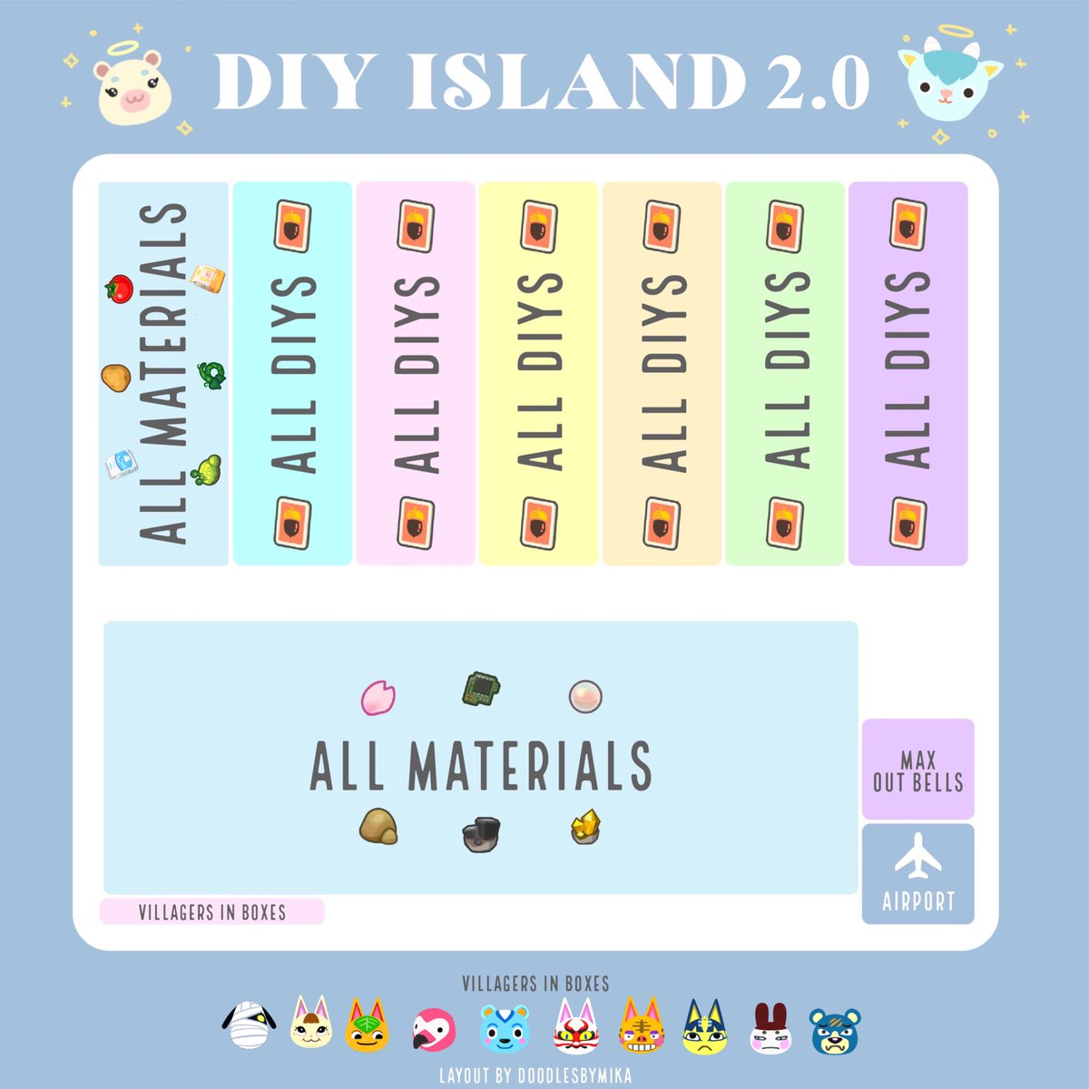 DIYislands's tweet photo. 💙DIY Island Dodo Drop💙

Rules:
-Limit your visit to 20 mins (not including landing time of others visitors)
-please make sure your connection is good before attempting to land

RTs and haul posts are appreciated 😇

Code:  
1NY10  

#ACNH 
#AnimalCrossing https://t.co/zeLpHd13KM