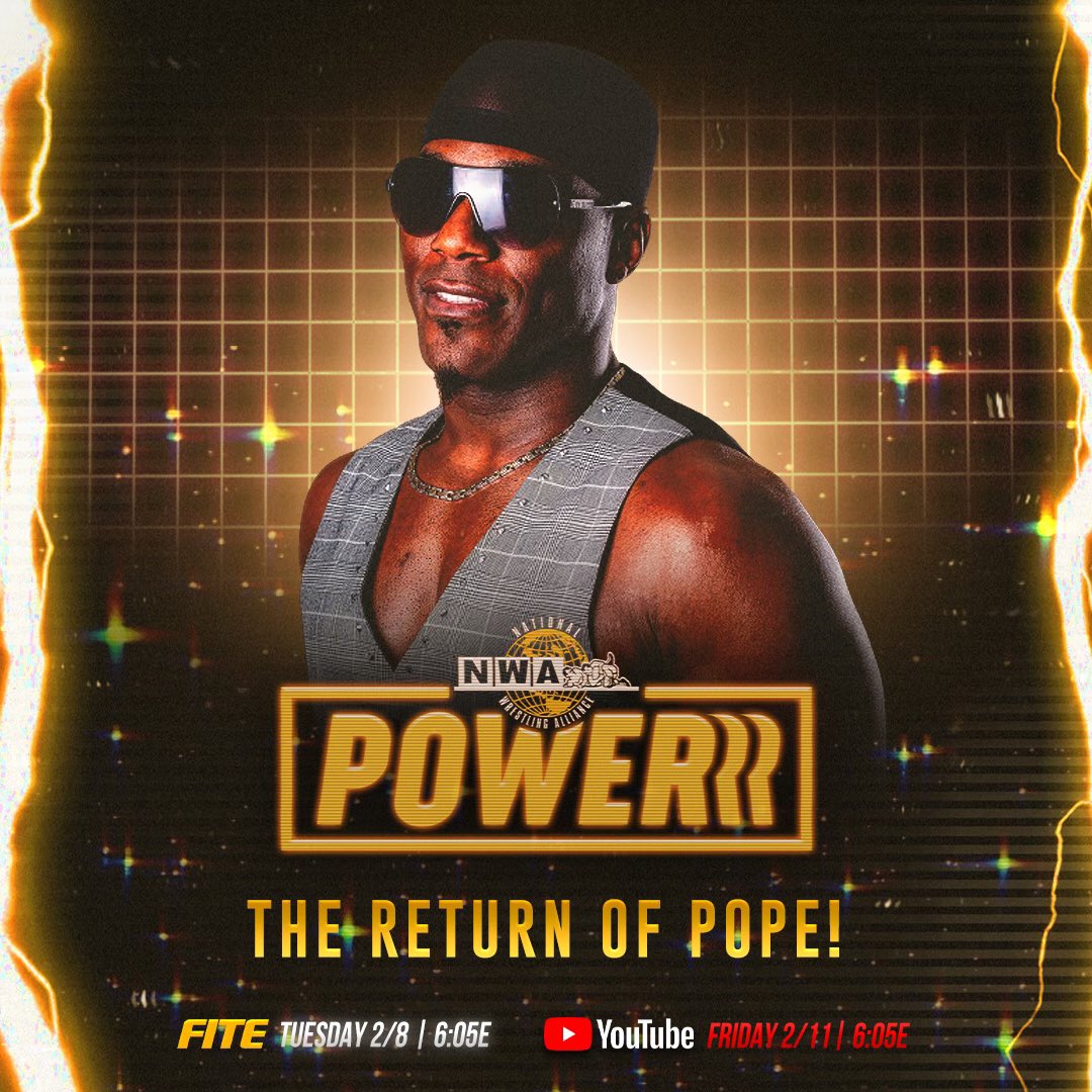 DaBlackPope's tweet photo. THE TIME HAS COME!!!! Donโt miss @NWA Powerrr on @FiteTV ~PHS
#NWAPope #NWA #NWAPowerrr #AEW #WWE https://t.co/HdBFerYGFm