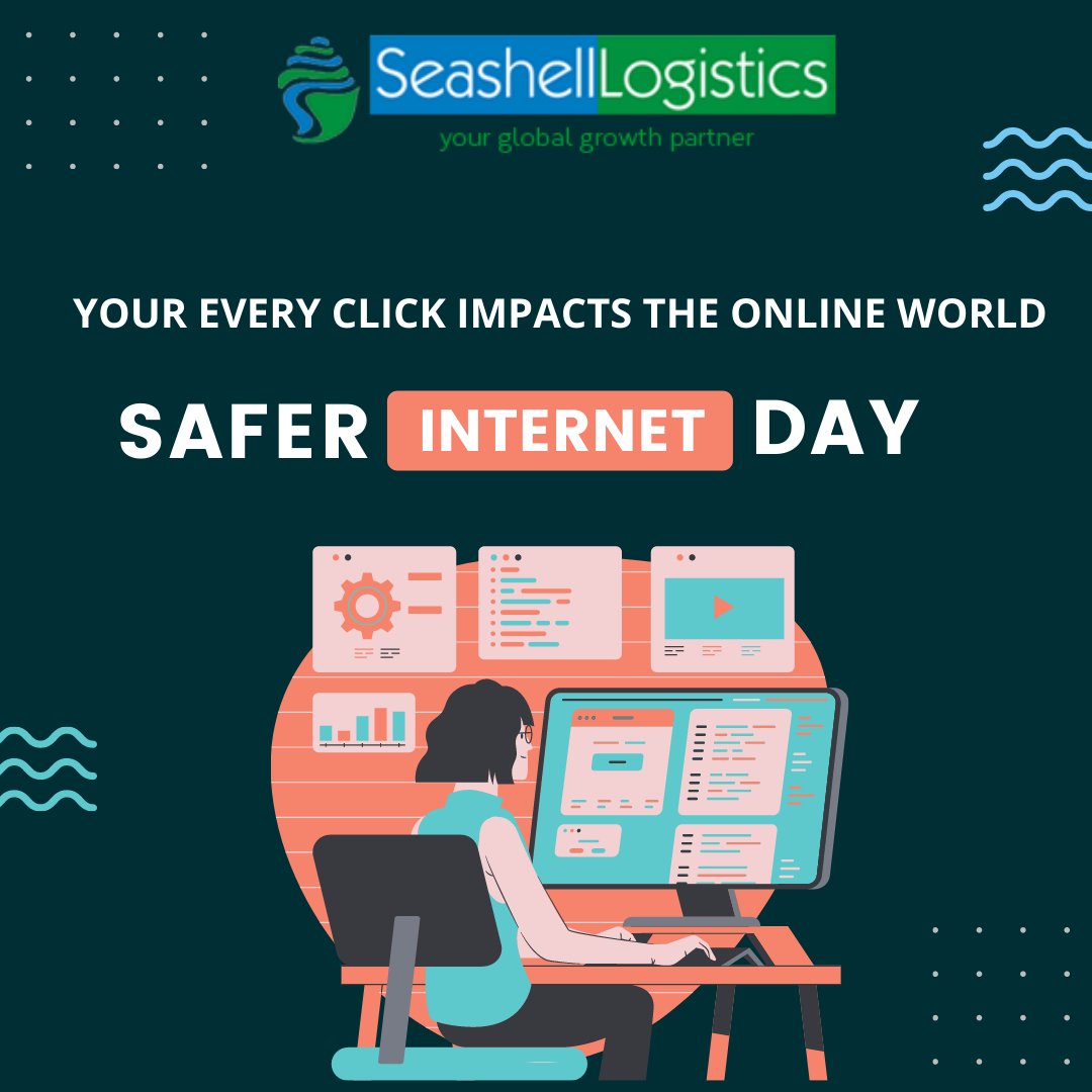 seashellgroup's tweet photo. #SaferInternetDay, a day that focuses on the importance of each of us joining together to make the internet a better and safer place for people of all kinds of ages. It’s our responsibility for maintaining and create a finer online world.#SeashellLogistics https://t.co/3gF1kNW4LU