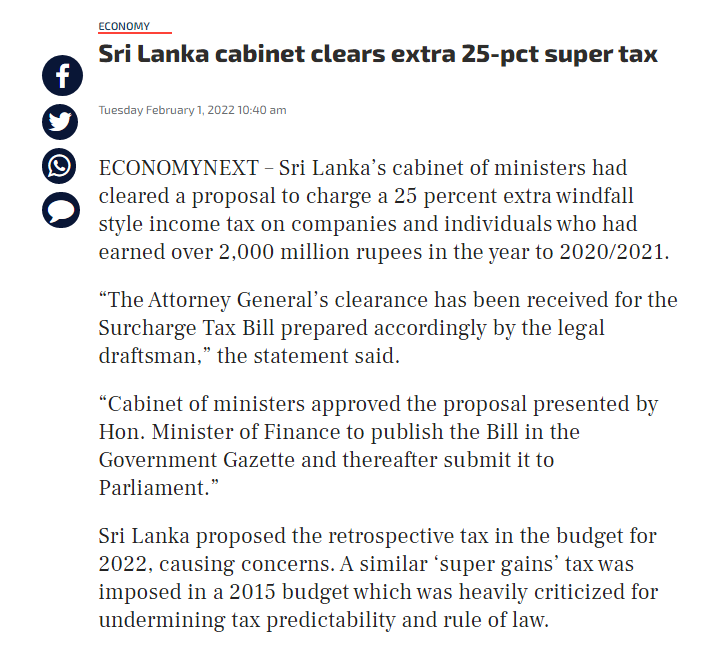 Numberspost's tweet photo. This should be a real concern, Fiscal tightening is something unavoidable in current financial conditions in Sri Lanka. Be cautious, it's happening #Numberspost #Investing @CSE_Media https://t.co/L32yYYWsDG