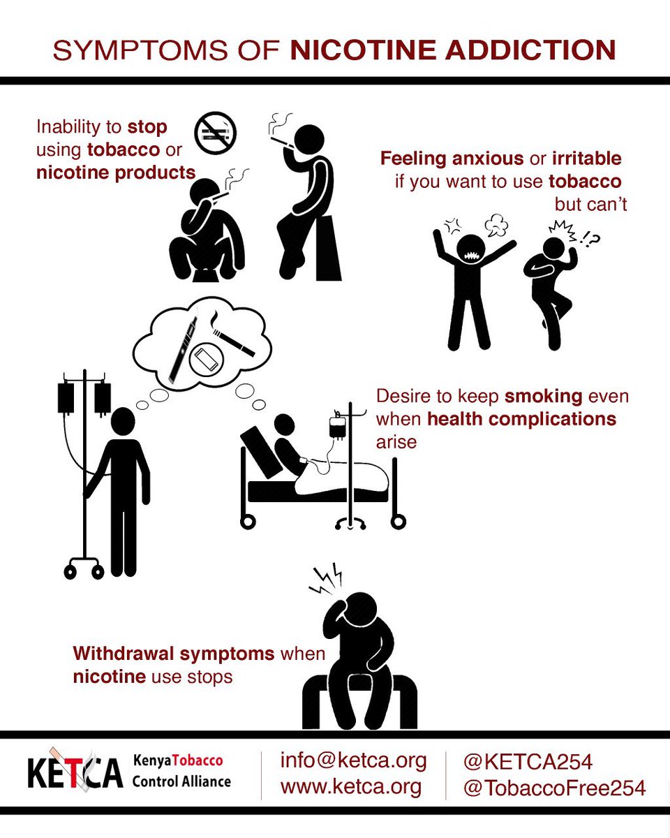 the addictive chemical found in tobacco TuesdayFeeling Among the thousands of chemicals found in #Tobacco,  #NICOTINE is THAT chemical that makes it harder for users to quit due to  its HIGHLY ADDICTIVE nature. How do you know you
