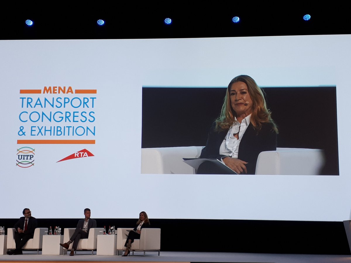 UITPpress's tweet photo. Live from our #Cities of Tomorrow session Elisabetta Tromellini of @FNM_Group &amp; the @UITPnews Sustainable Development Committee Chair updates our audience on #publictransport in the Lombardy region 🇮🇹 and her UITP role 🗣: "sustainability is at the heart of what we do." #MTCE2022 https://t.co/oJwPBt5ShL