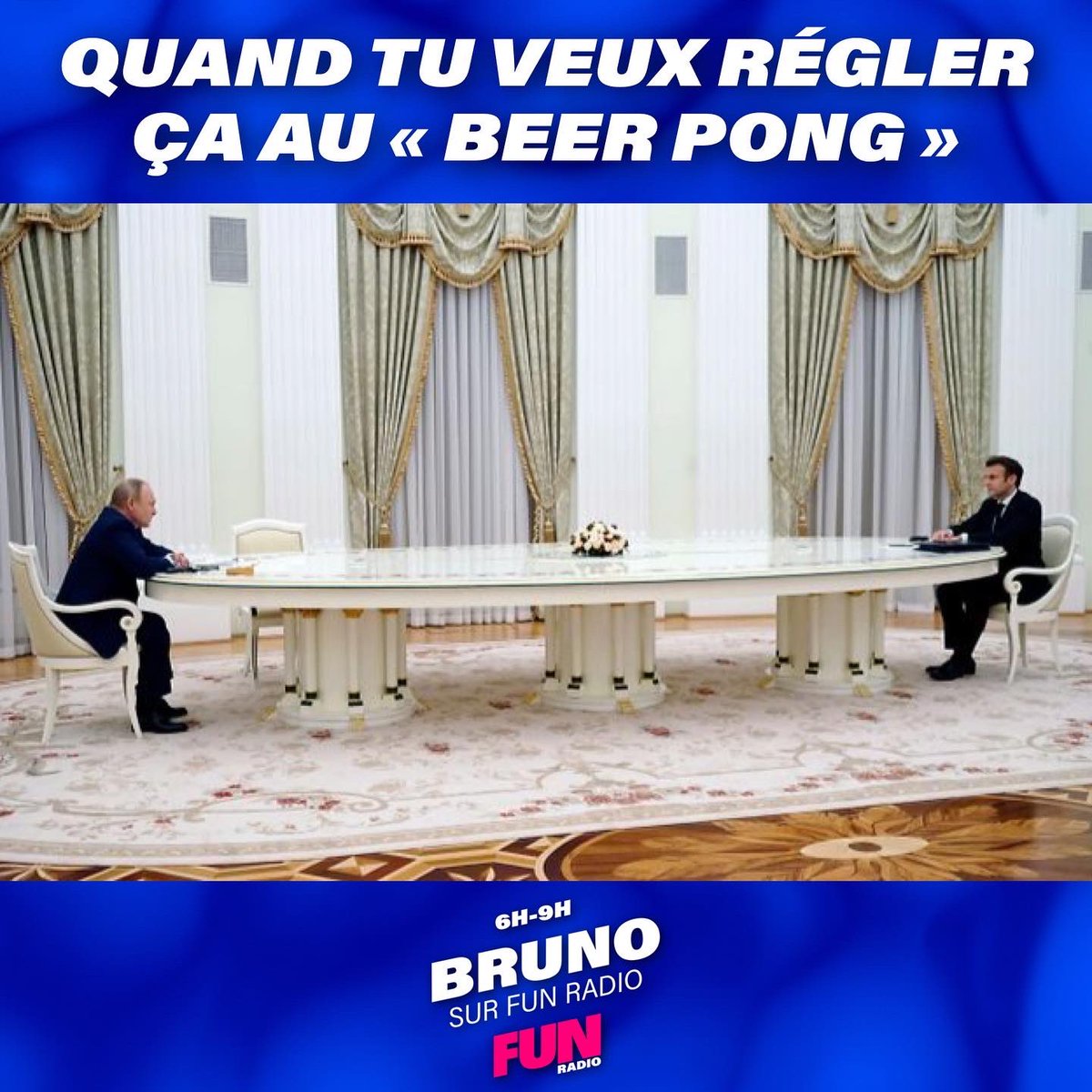 BRUNOFUNRADIO's tweet image. #BrunoFunRadio #Macronpoutine #table