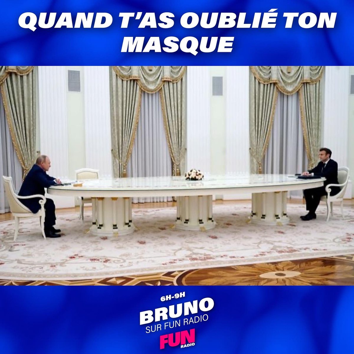 BRUNOFUNRADIO's tweet image. #BrunoFunRadio #Macronpoutine #table