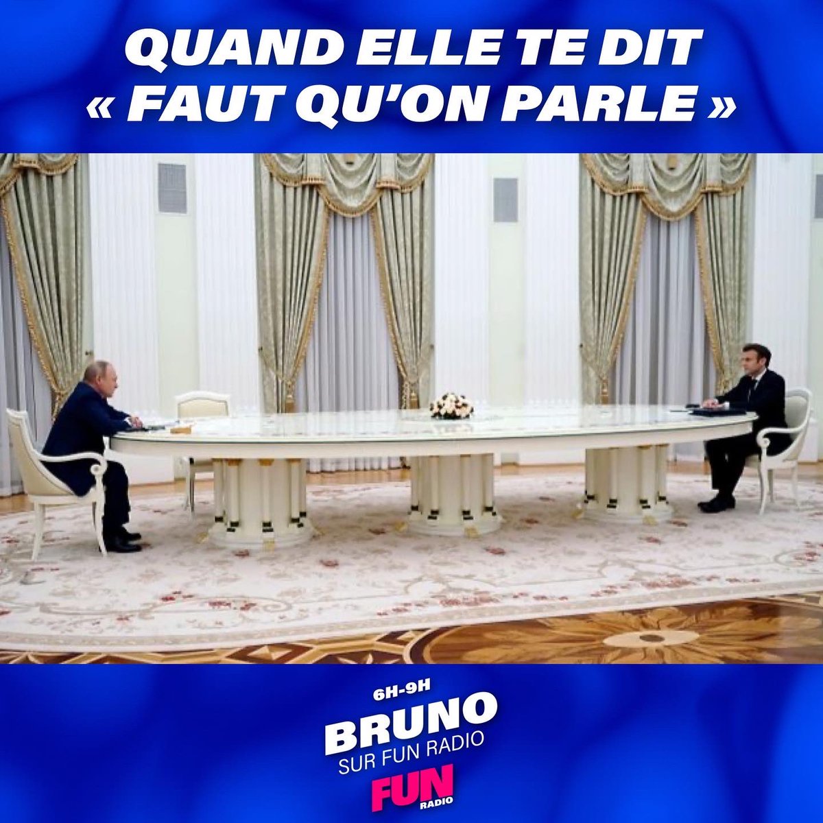 BRUNOFUNRADIO's tweet image. #BrunoFunRadio #Macronpoutine #table