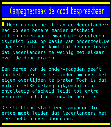 praten over de dood