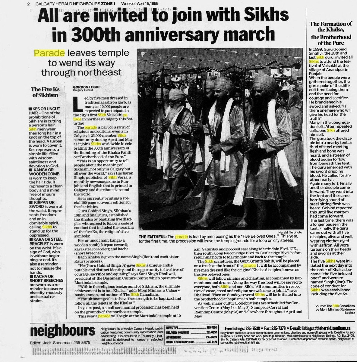 roti888's tweet photo. CALGARY, Alberta Canada first Nagar kirtan occured on April 17,1999 @DashmeshC  #sikhs https://t.co/OQcfRgYEdi