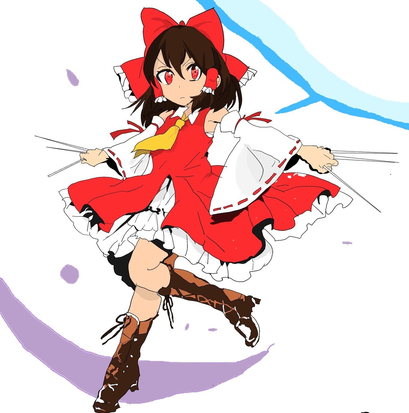 カジキオニオン ２月８日 事八日 公式書籍 東方茨歌仙 ６巻 の一シーン 過去に模写した 針巫女霊夢さんを再アップ T Co K6p26f5kk9 Twitter