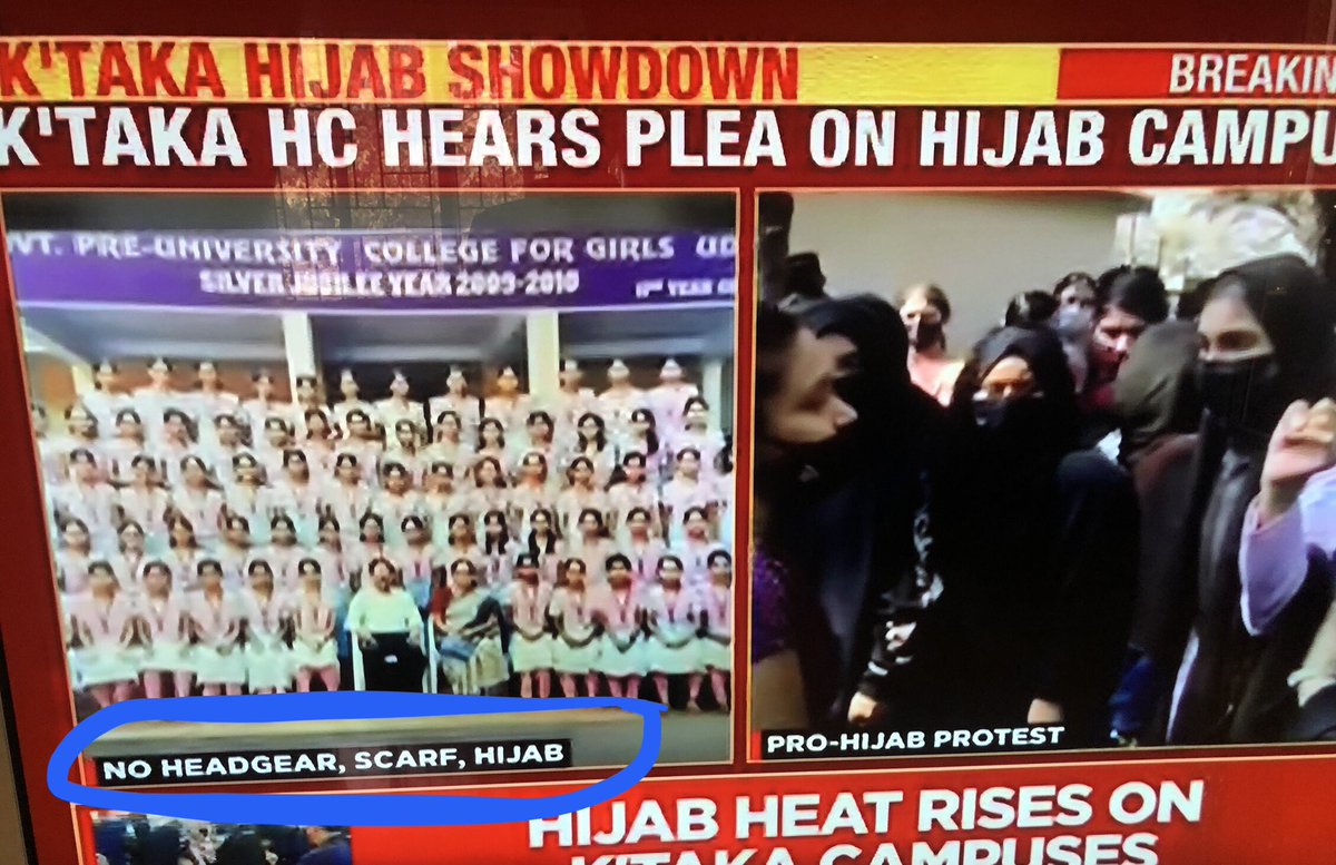 shilpa_cn's tweet photo. NO headgear, scarf or hijab until last year! What changed now ?
#KarnatakaHijabRow https://t.co/WdJ1LPOXlQ