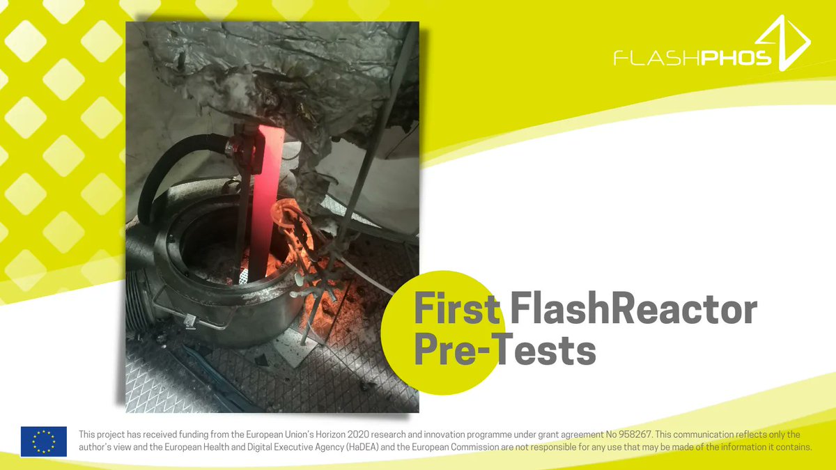 FlashPhos's tweet photo. 🔎 Project insights: First FlashReactor pre-tests going on: Combustion and gasification of sewage sludge is studied in @Uni_Stuttgart IFK’s lab. The experimental work takes place in cooperation with partners @tugraz &amp; #MITechnology. #FlashPhos
💻 https://t.co/3WGCHQYOQe https://t.co/RrfkaD6qtF