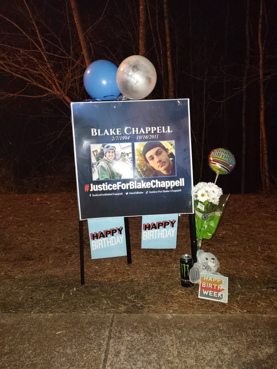 Here4Blake's tweet photo. Happy Birthday Blake!! #BlueForBlake #JusticeForBlakeChappell https://t.co/8c5qCc5Ds2