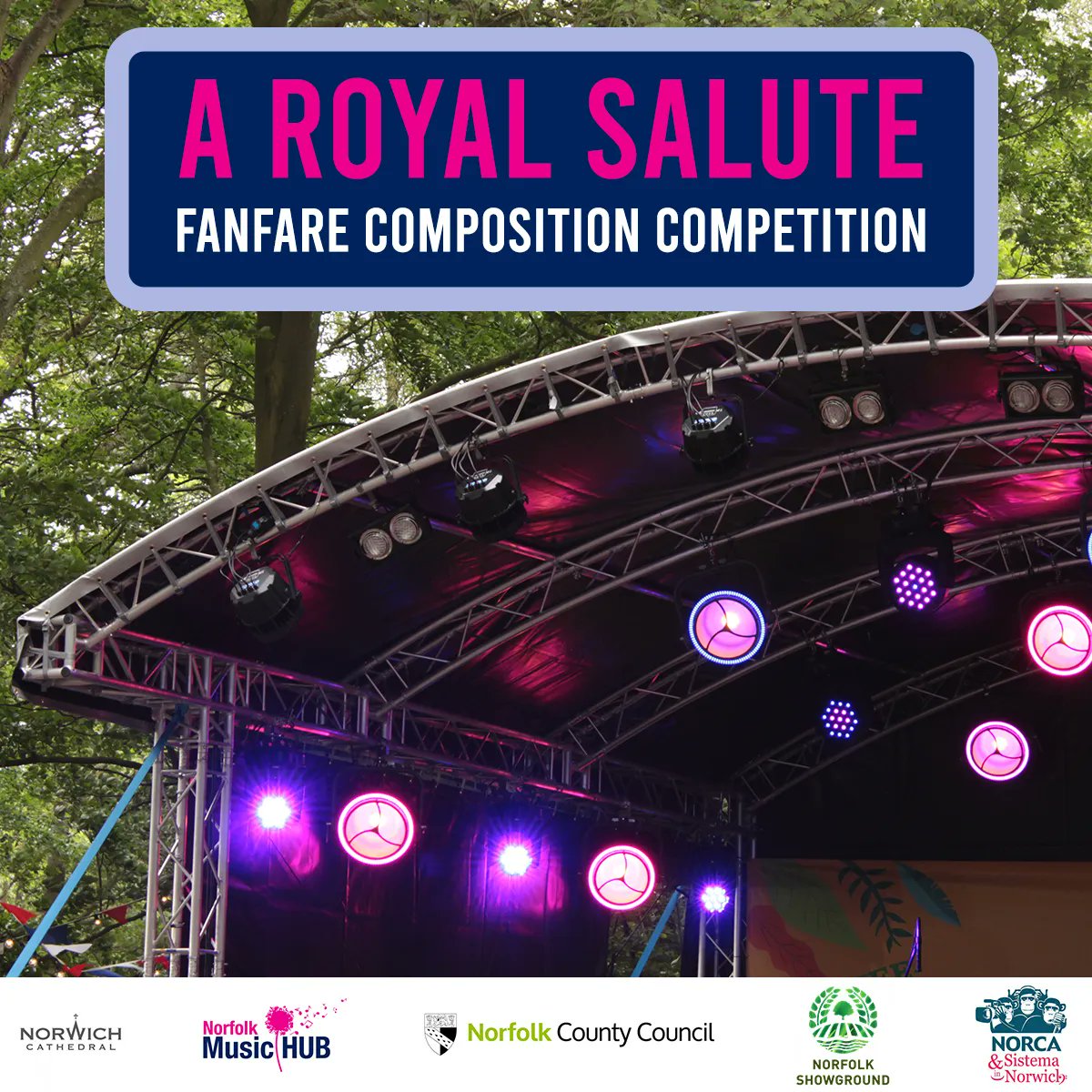 📢 Composition Competition! We're offering a young person in Norfolk the opportunity to compose a new fanfare to lead into the National Anthem, which will be performed as part of the Jubilee celebrations at this year's Royal Norfolk Show!

Read the brief: buff.ly/3B3hLpe