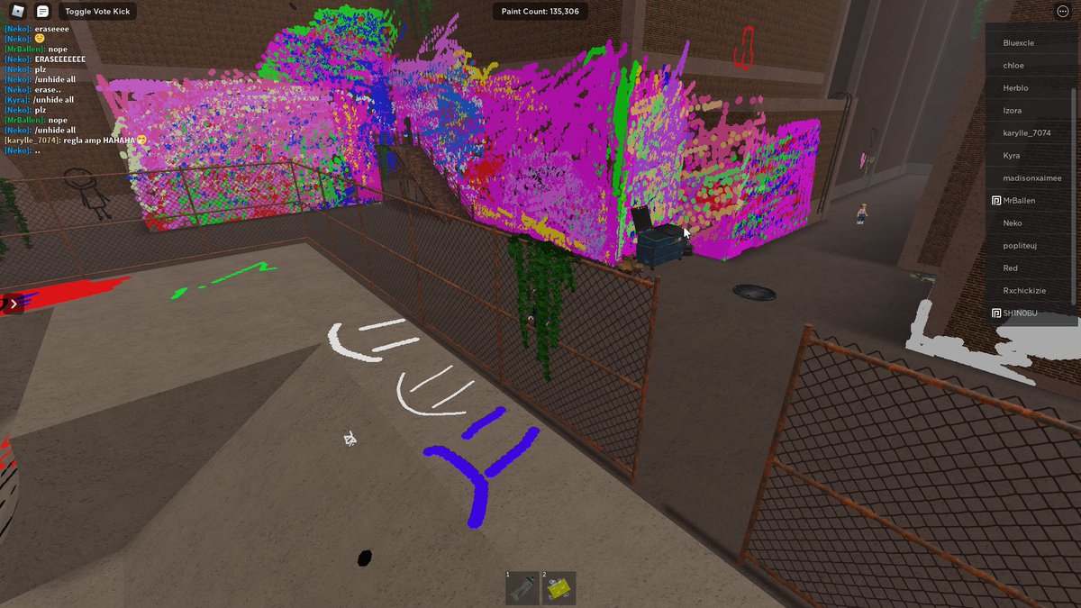 ItsTheIzzz's tweet photo. Just drew the biggest Z-Lapping wall ever made in Roblox Spray Paint... https://t.co/wj22NdeJGr