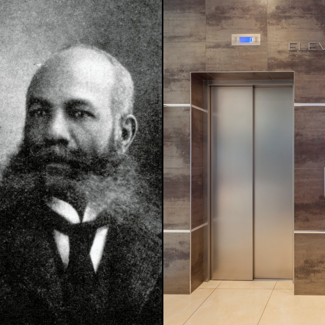Alexander Miles: The creator of the 'safest way to ride an elevator.' Alexander is an #AfricanAmerican inventor who created automatic elevator doors to solve fatal issue resulting from the use of old fashioned elevators. #BlackEntrepreneurs #BlackHistoryMonth #BlackOwned