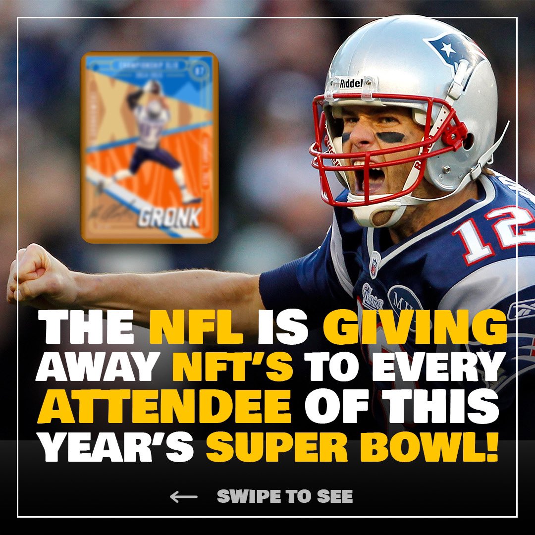 nft_everyday_'s tweet photo. The NFL is giving away NFT's to everyone who'd be attending Super Bowl 2022!

#nft #nfl https://t.co/tJdyrTCjKQ