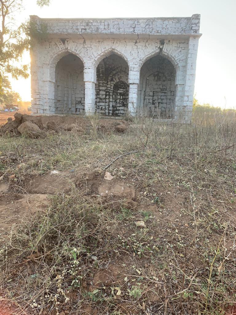 SaquibKhanMBT's tweet photo. A 400+ year old Qutub shahi Masjid in shamirpet on the outskirts of Hyderabad has been razed to the ground,Req @KTRTRS @TelanganaDGP @cpcybd for the strict action against the culprits. https://t.co/9sX6xUGc3J