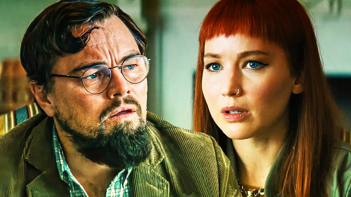 Леонардо ДиКаприо в фильме "Не смотрите вверх" максимально далеко отошел от привычного образа сердцееда. Для этого актер носил парик и очки. Если бы он выглядел как обычно, то события фильма казались бы менее правдподобными, поскольку красавчики редко предупреждают о конце света