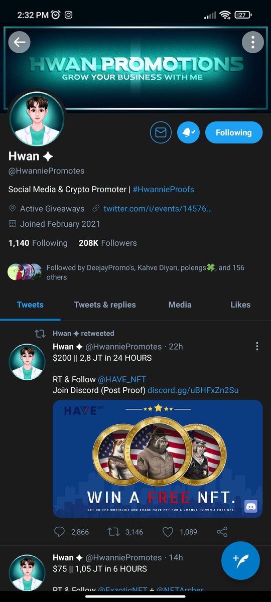 TheBigWinner22's tweet photo. @chitaglorya__ @HwanniePromotes Doneee! Followed with 🔔 on ✨🎉

#ManifestingAndClaimingWins 
#ManifestingToBeTheNextBigWinner
#BigWins https://t.co/wJ4BdR3N1a