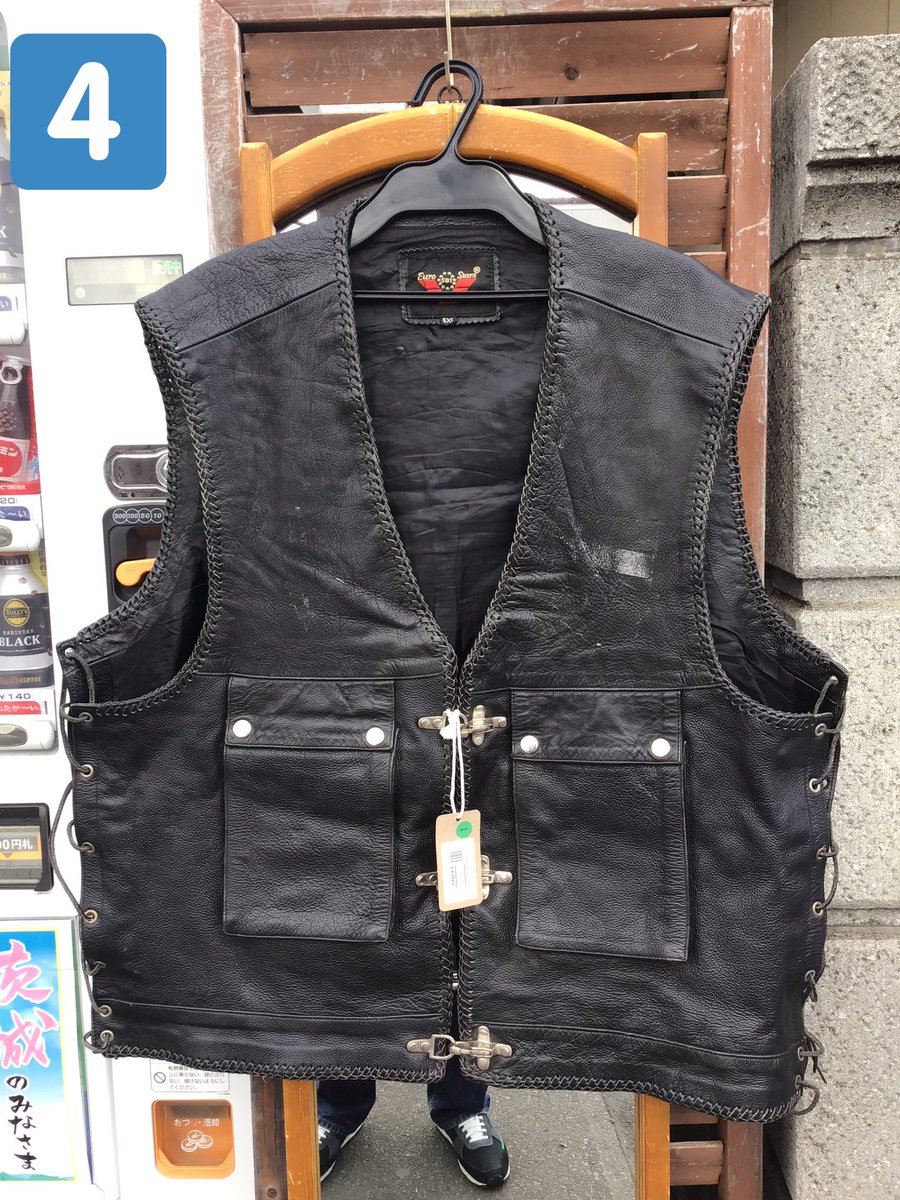 手数料安い 02DERIV水色のレザーベスト 定価92400円 レザージャケット