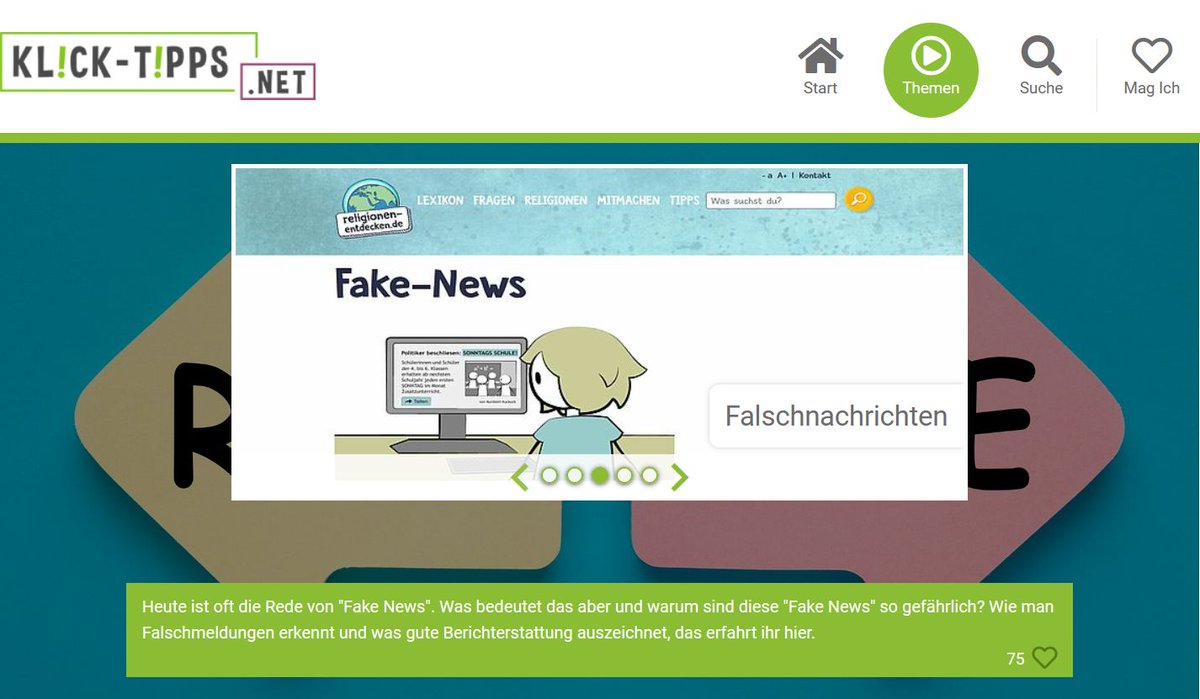 Heute ist #SID2022! Um Kinder #FitForDemocracy zu machen, ist es wichtig, ihnen frühzeitig zu erklären, was #FakeNews sind: klick-tipps.net/fake-news <a href="/jugendschutznet/">jugendschutz.net</a>  <a href="/SCHAU_HIN/">Initiative SCHAU HIN!</a> <a href="/inigamm/">Gutes Aufwachsen mit Medien</a>