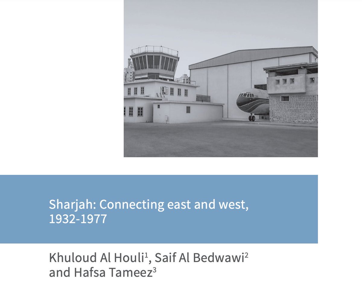 <a href="/air_heritage/">Heritage of the Air</a> <a href="/ashley_phd/">Ashley Harrison</a> @AustICOMOS @shanebreynard Next up a fascinating case study of Sharjah airport by Khuloud Al Houli, Saif Al Bedwawi and Hafsa Tameez