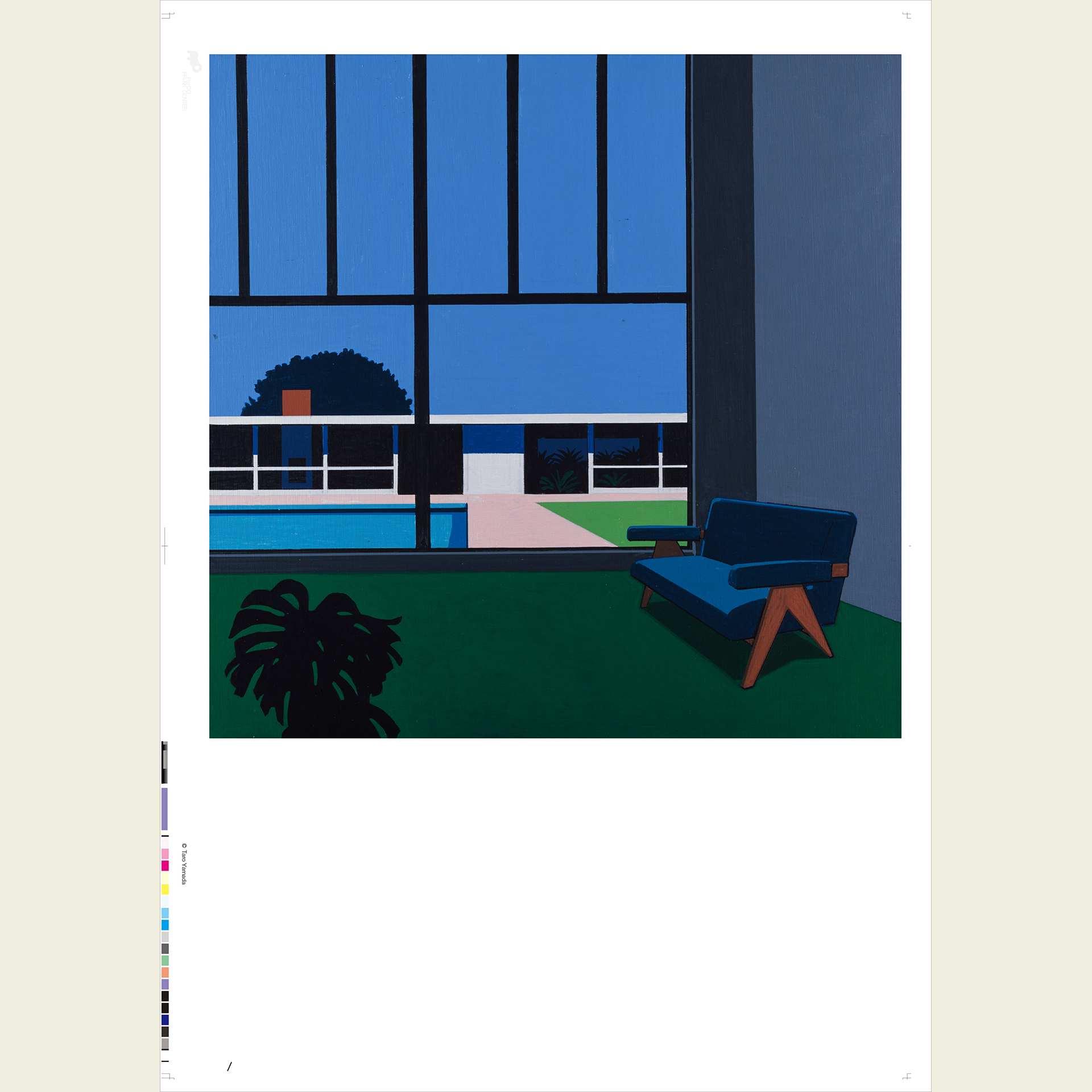 新品 永井博 PARCO PRINT CENTER 100部限定 アートポスター PARCO PRINT CENTER 22 Hiroshi Nagai 永井博