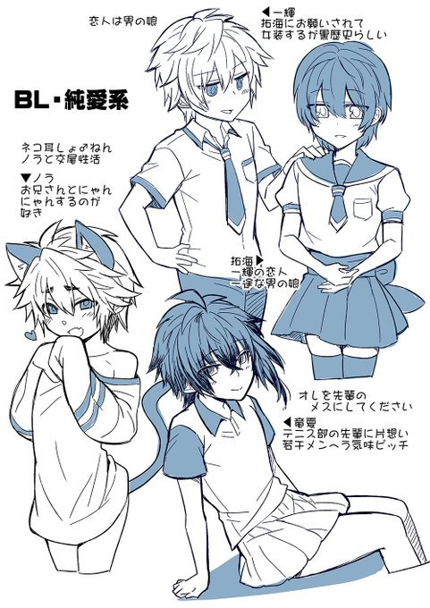 うちの子簡単に紹介してみた
各作品は18禁なので注意🔞
#創作キャラ 
#うちの子 
#女装男子
#男の娘 