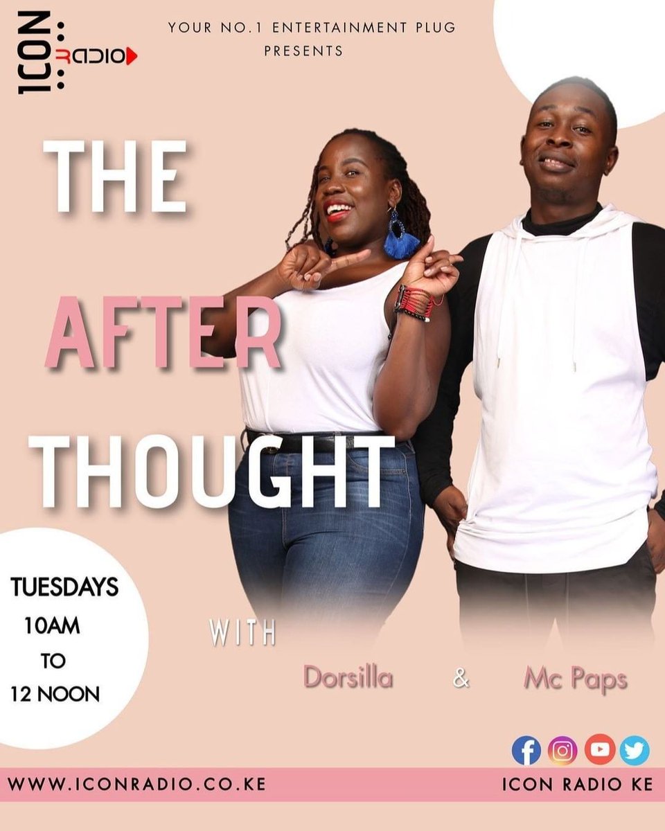 iconradioke's tweet photo. The Afterthought show with @paps_mc gives you a #turnedup #tuesdayvibe with @deejayaka_254 on the decks.
Tune in at 10am on https://t.co/1Jt7vtxg1B and join the conversation with @marggiewambugu.
Link in bio👌🏽
#iconradioke #theafterthought #onlineradio #visualradio #relationships https://t.co/uzzhtCy9IE