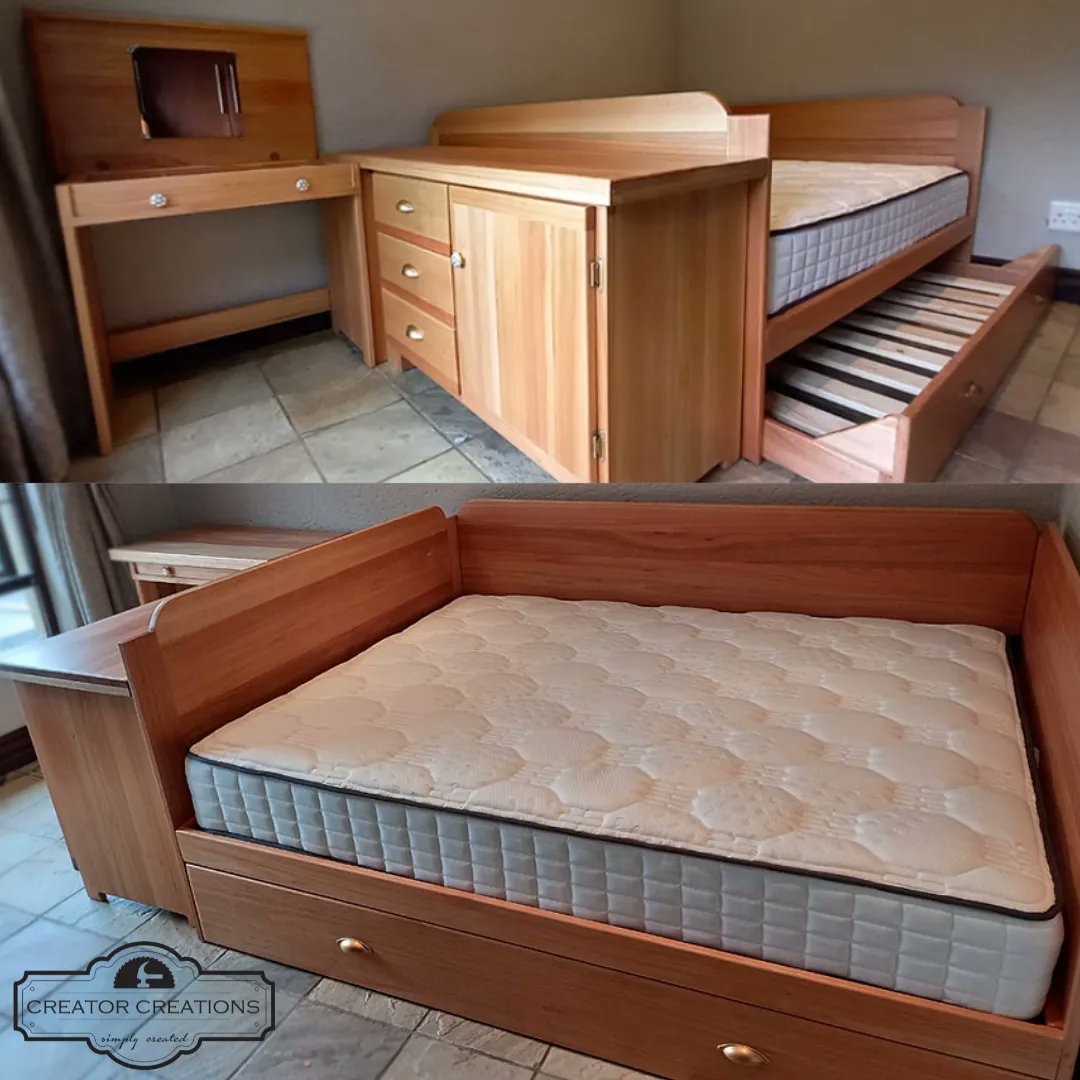 CreatorCreate's tweet image. Thanks so much to Hyla Moffett for yet another order with us :) 

A full Saligna Bedroom suite. Day Bed Design with matching L-shaped Desk and Vanity.

+27 82 9288 633 | create@creatorcreations.com | creatorcreations.com
Day Bed Suite online: creatorcreations.com/product/day-be…