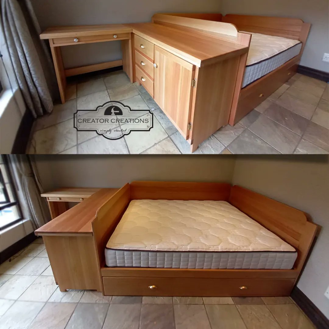 CreatorCreate's tweet image. Thanks so much to Hyla Moffett for yet another order with us :) 

A full Saligna Bedroom suite. Day Bed Design with matching L-shaped Desk and Vanity.

+27 82 9288 633 | create@creatorcreations.com | creatorcreations.com
Day Bed Suite online: creatorcreations.com/product/day-be…