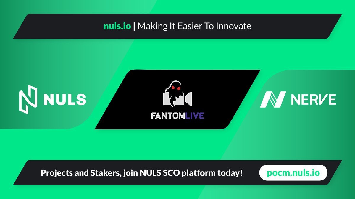 Nuls's tweet photo. We are pleased to announce that @FantomLiveS is now activated on #NULS #POCM platform🤩
Stake minimum 100 $NULS and Earn $FTL on 👉https://t.co/idHz8lzYx8
#Fantom #FantomLive #FTM #FTL #Nuls #crosschain https://t.co/D636FXoMVh