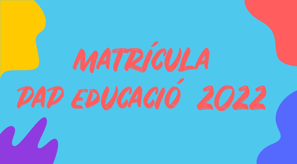 canaluniscat's tweet photo. 🔴MATRÍCULA PAP EDUCACIÓ INFANTIL I PRIMÀRIA

📅Del 7 al 15 de febrer

➡️Tràmit al Portal d'Accés a la universitat https://t.co/9k0pGUUHPN

➕ info a Canal Universitats 
https://t.co/4bOAao3Dx8

❗Les #provesPAP es faran el 2 d'abril https://t.co/fYb2c6Xq1B