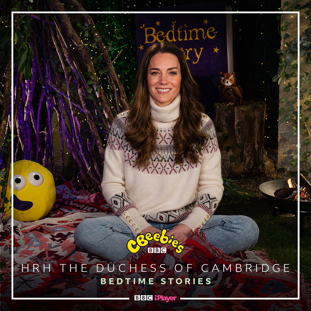 Her Royal Highness, The Duchess of Cambridge, is to read for #CBeebiesBedtimeStories to mark Children’s Mental Health Week 💙 

The Owl Who Was Afraid of the Dark by Jill Tomlinson &amp; <a href="/paulhoward20/">Paul Howard</a> is at 6.50pm on 13th Feb then <a href="/BBCiPlayer/">BBC iPlayer</a> 🦉

<a href="/KensingtonRoyal/">The Prince and Princess of Wales</a>