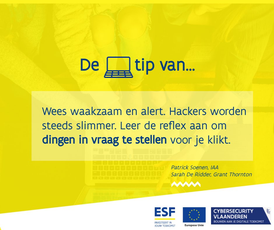 europa_wse's tweet photo. Op #SaferInternetDay roept Europa op om aandacht te hebben voor beter en veiliger internet. Verschillende #ESFpartners hebben dat goed begrepen en wijden hun #ESFproject aan digitale veiligheid en cybermaturiteit. Hun cybertips en -tricks ontdek je hier 👉 https://t.co/YQ6jTaHgFR https://t.co/LLV4LcvgPM