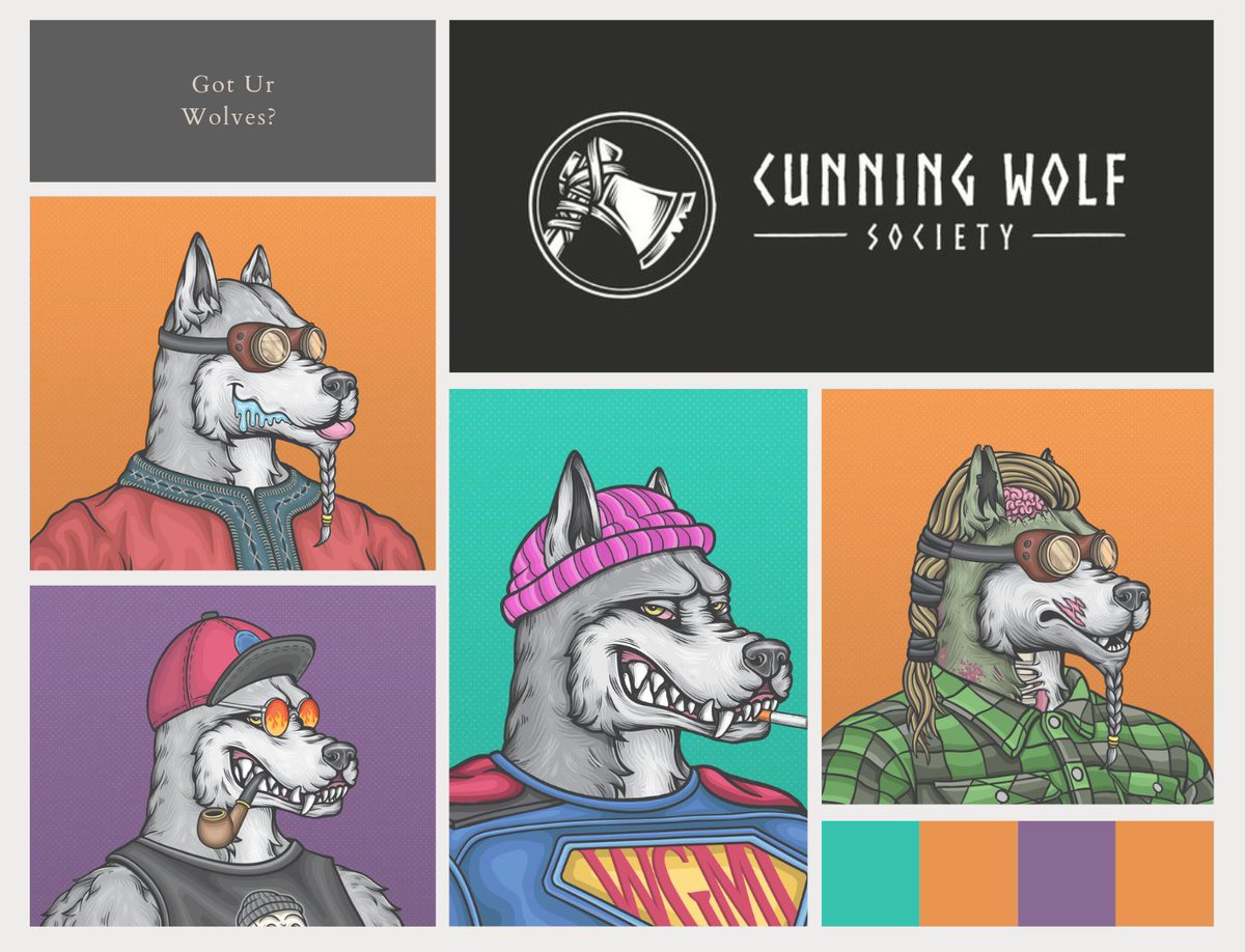 DatAfroMan's tweet photo. @cunningWolfNFT I got mine, loving the wolfman one especially!!! 🔥🔥🔥🌙 https://t.co/SsYONT0NgK
