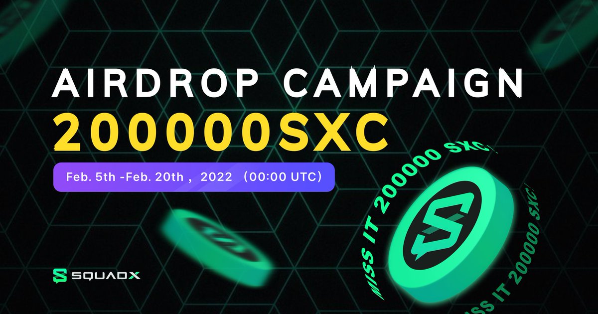 bluzabs_'s tweet image. 🔥 SquadX #Airdrop (SXC)
⭐️⭐️⭐️⭐️
🎁 Prize Pool: 200000 SXC~$200000
💰 Reward: 100 SXC to 8,000 SXC
👥 Referral: 100 SXC top 100

🔗 Airdrop Link: airdrop.squadx.club/?c=airdropblog…

Gleam: gleam.io/A10Wk/squadx-2…

👉 Invitation Code: 780595

🌐 About SquadX: Visit – squadx.club