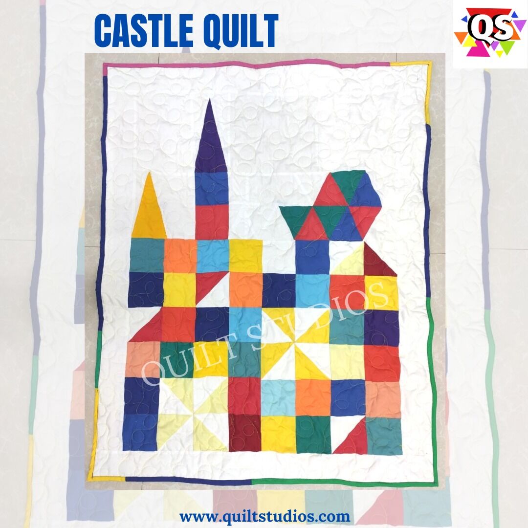 BlrQuilt's tweet image. We designed this customized castle-theme quilt on-order for our customer Muna. We named this piece &quot;CASTLE QUILT&quot;.
Do you have an idea or a theme in mind? We will shape and form a quilt.
Order Today!
 #castle #hobbyclass #bangaluru  #longarmquiltingservices #quiltshops