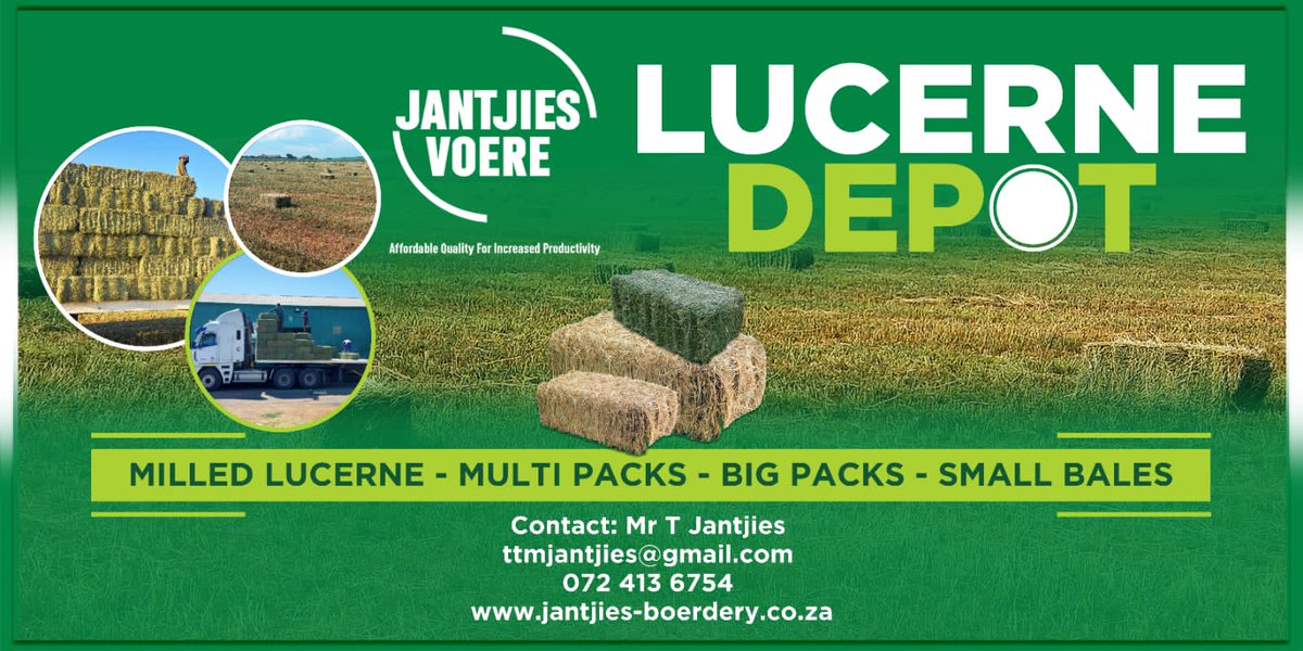 JBoerdery's tweet photo. Thank you 4 continuous support My Ppl Namibia 🇳🇦 Lesotho 🇱🇸  Botswana 🇧🇼.. we are Specialist in Lucern Supply and Production https://t.co/TtvUNQ4NE8