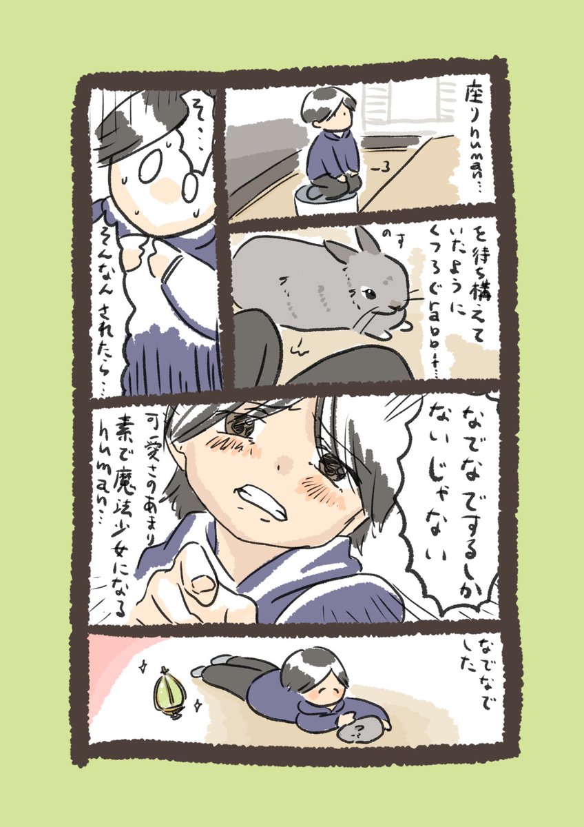 これは昨日のrabbit…
#うさぎのいる生活 