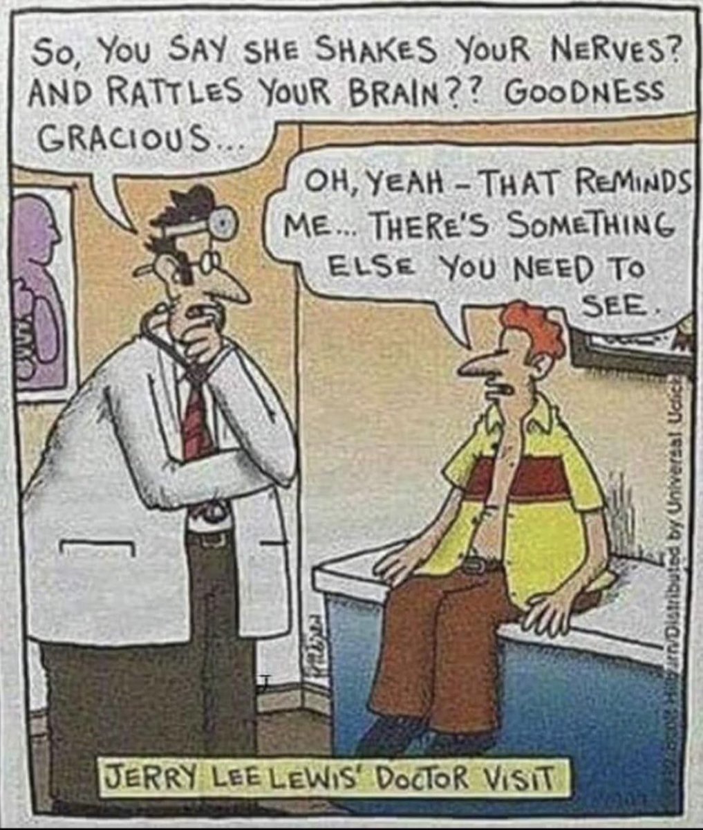 Music Monday.

#JerryLeeLewis #doctorvisit #lyrics #funny #musicmonday