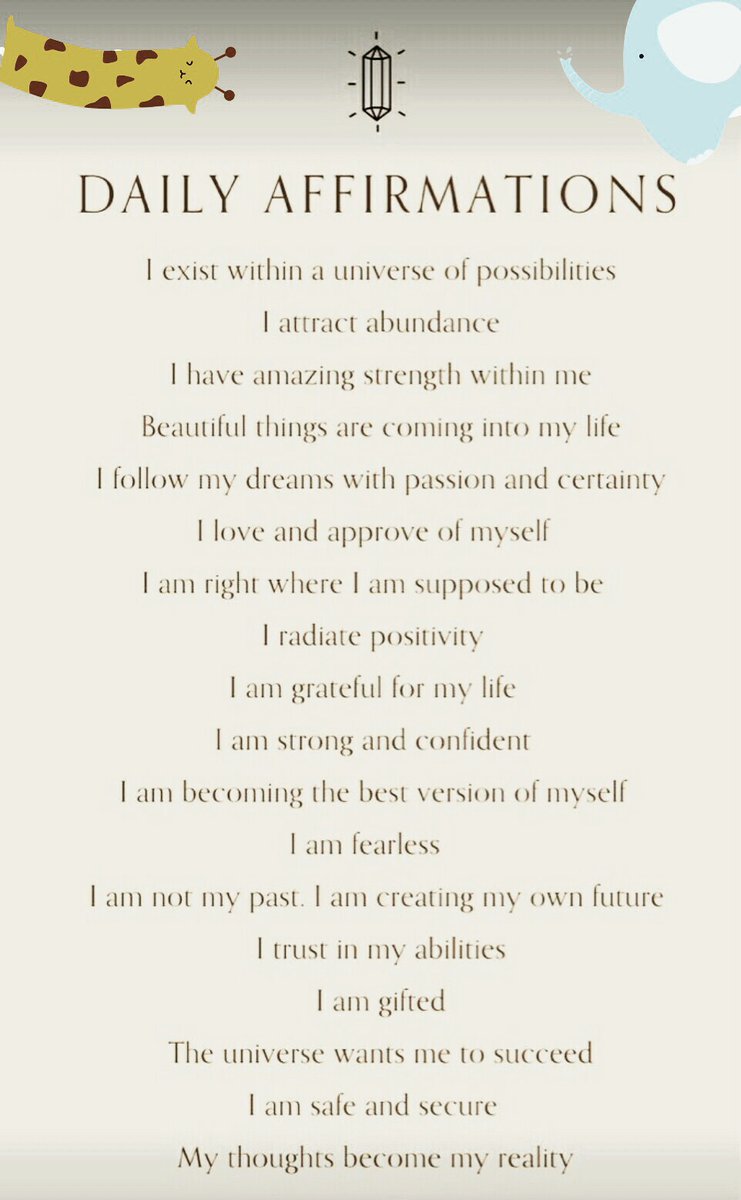 Daily Affirmations...

MAHMYGZ FEBIBIG