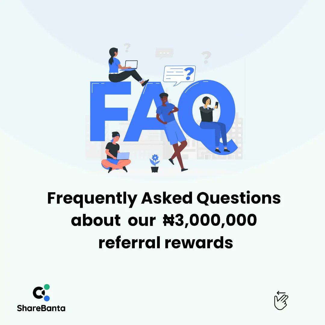 sharebanta's tweet photo. Here's all you need to know about our 3 Million Naira referral rewards currently up for grabs. 
_
#IrefromShareBanta #CustomerSatisfaction #ShareBantaRewards #CustomerSupport https://t.co/ece7VtKXzT