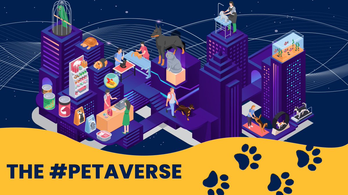 Happiest_Pet's tweet photo. 😄 Are you ready for the #Petaverse? It's like the #Metaverse but more fluffy &amp; fun!

🏗️ At @Happiest_Pet we are building a digital space where you can manifest your pets, mint them as #NFTs, &amp; interact w/ merchants to buy fun things &amp; experiences for you &amp; your best friend $HPET https://t.co/cLKyUTYrr4
