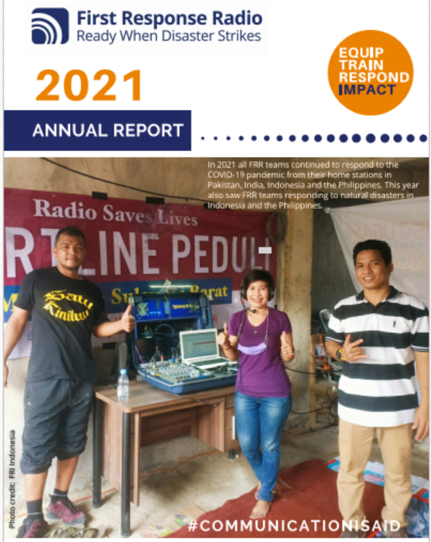 Despite the continueing Pandemic, <a href="/F1RST_Response/">FIRST Response Radio (FRR)</a> responded to 2 disasters, trained more teams and has taken our well known training class into an online/hands-on hybrid format.    See the full report and photos. <a href="/CDACN/">CDAC Network</a> <a href="/OCHAAsiaPac/">UN OCHA Asia Pacific</a> 

firstresponseradio.org/uploads/4/9/2/…
