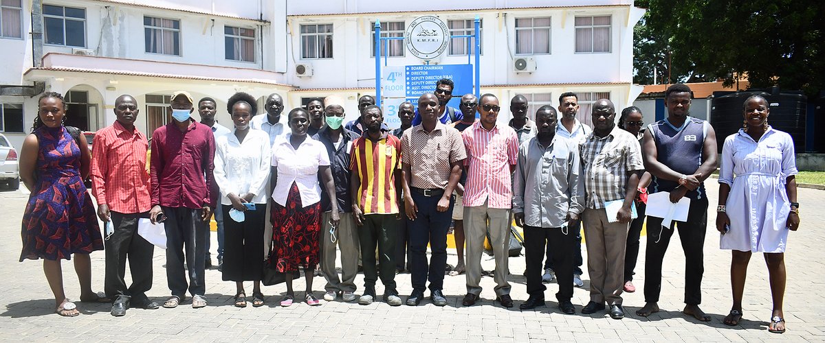 KmfriResearch's tweet photo. KMFRI team led by our Center Director Dr. Eric Okuku, today facilitated sensitization training for Tudor Creek Beach Management Units (BMUs) at our Headquarters offices in Mombasa. https://t.co/3Z9FJVjD52