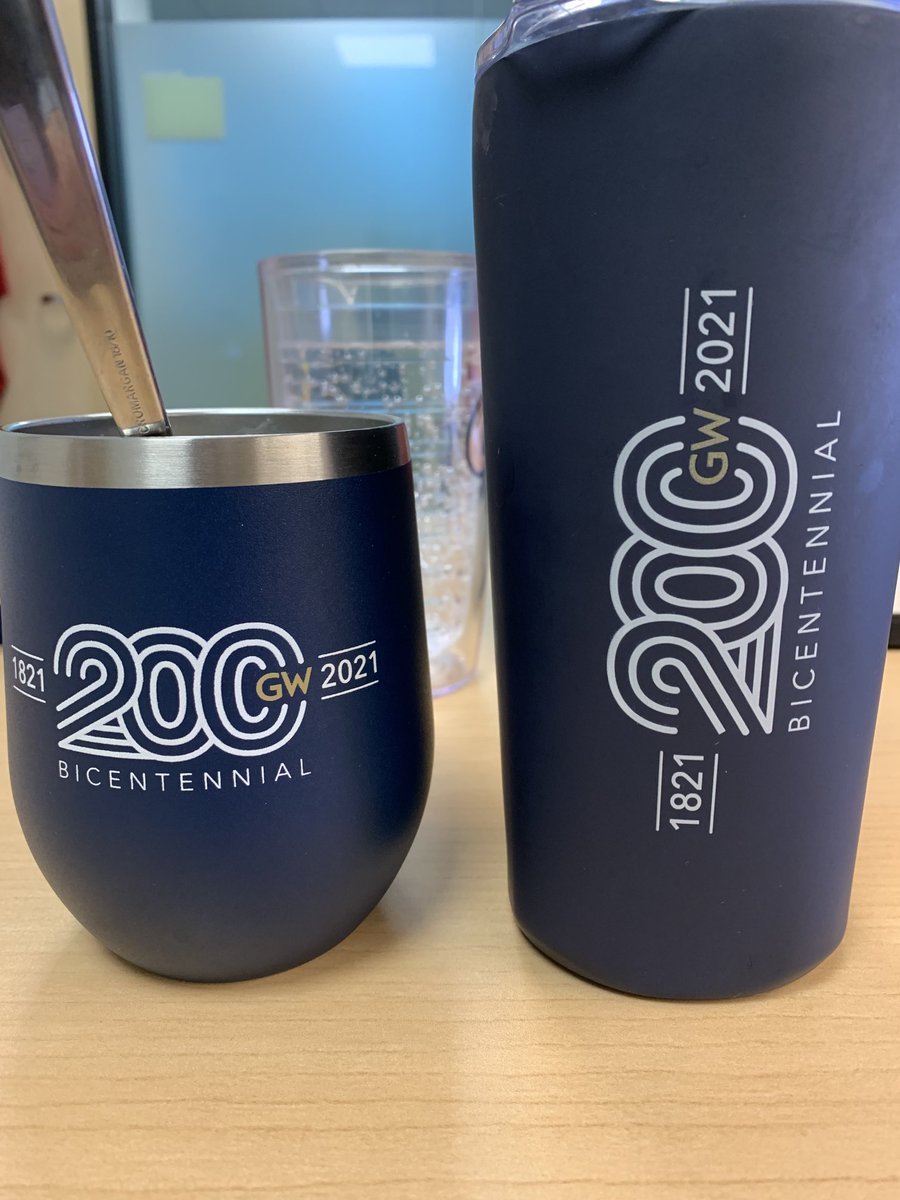 annepdean's tweet photo. Charter Day eve for ⁦@GWtweets⁩ and ⁦@GWAlumni⁩ so starting my morning off right with some #oatmeal and #coffee in these beauties! #GW200 https://t.co/U3tX2idqe2